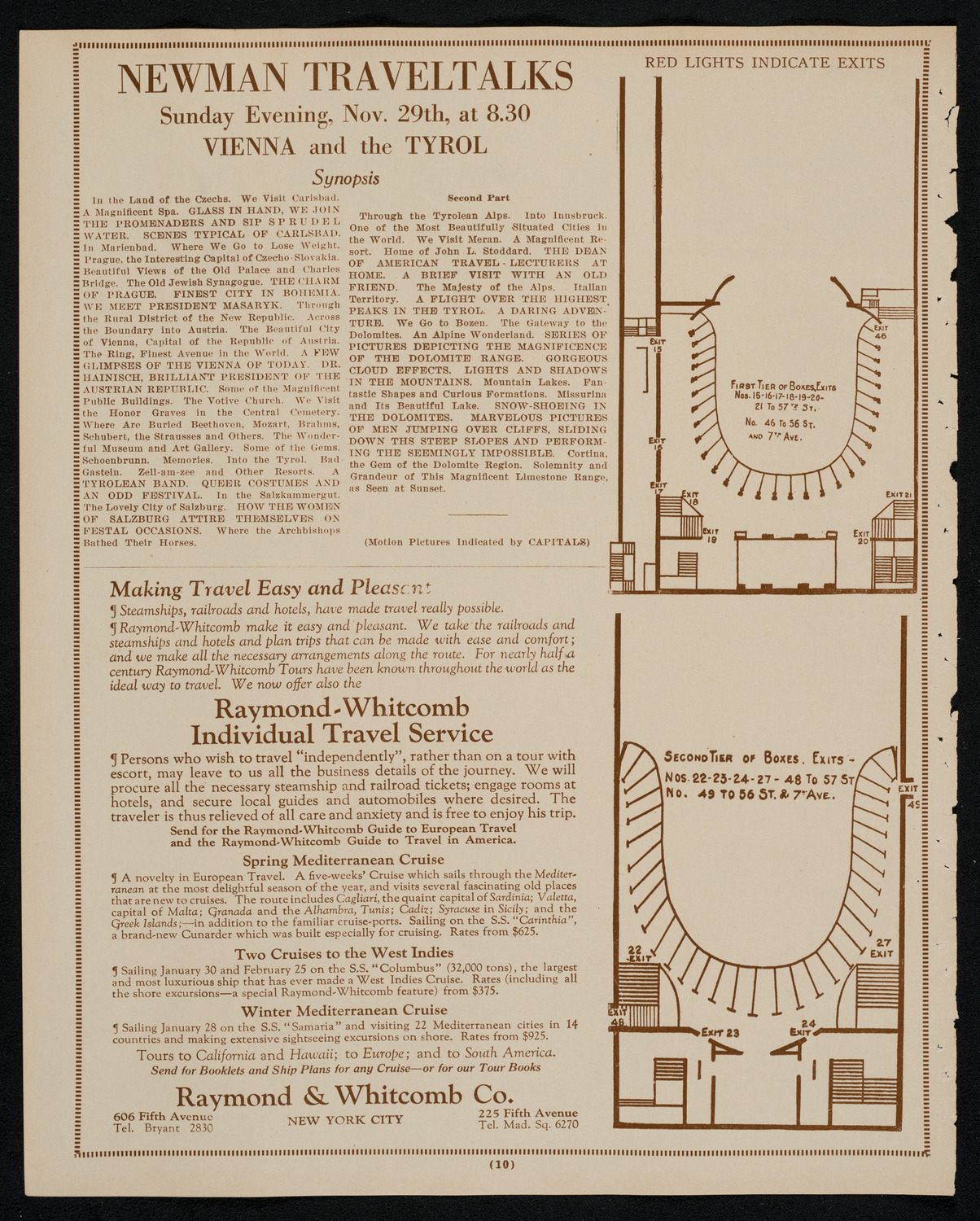 Meeting: Catholic Unity League (Lecture by E.M. Newman), November 23, 1925, program page 10