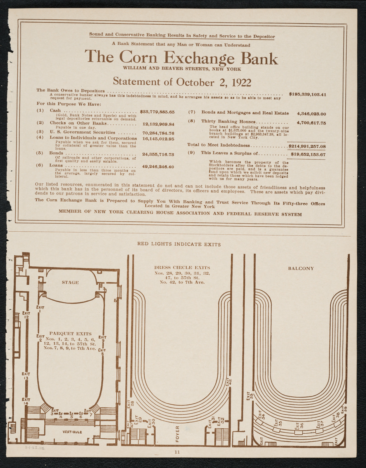 Ethel Frank, Soprano, November 1, 1922, program page 11