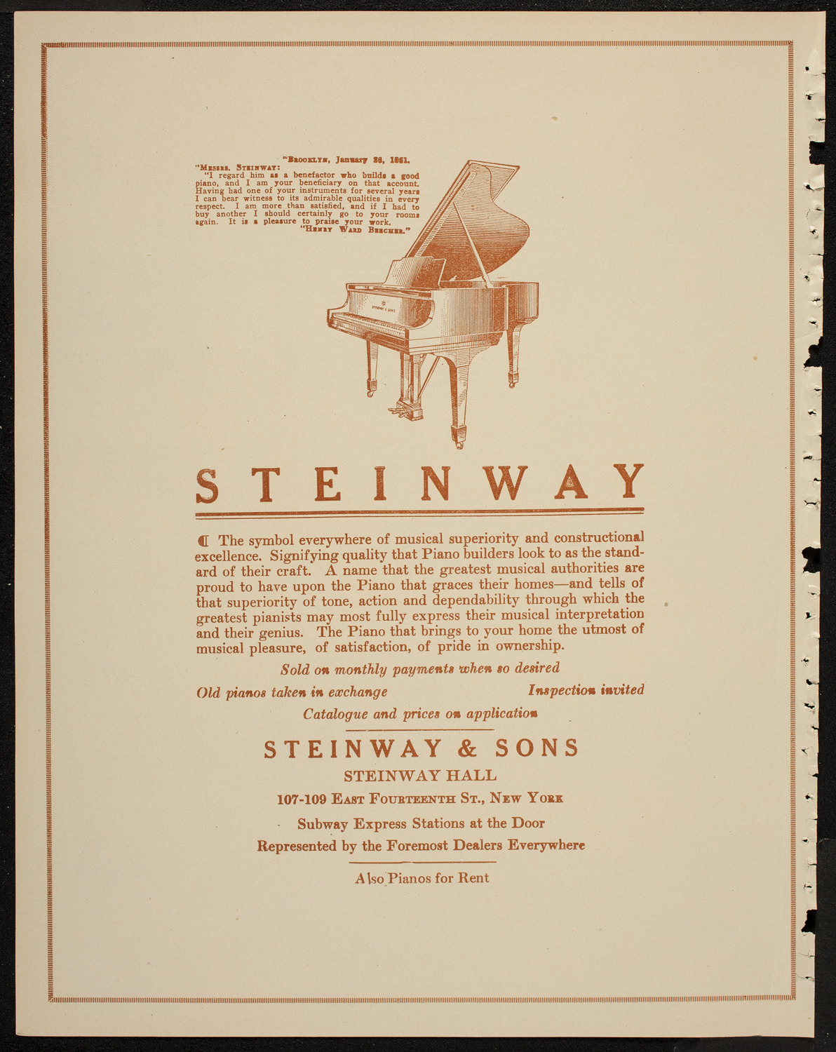 Rudolph Polk, Violin, Eleanor Brock, Soprano, Adele Rosenthal, Piano, Lester Bingley, Baritone, and Vaino Sola, Tenor, May 1, 1920, program page 4