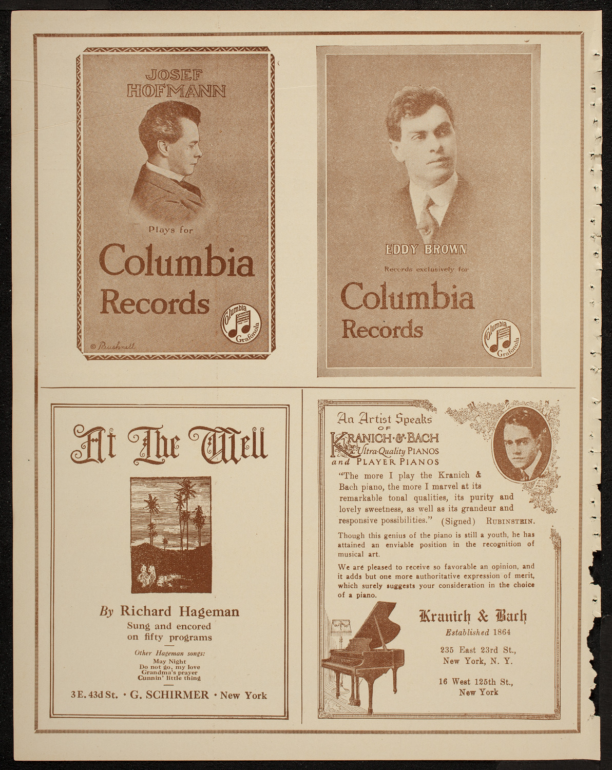 Don Rinardi Fuchs, May 29, 1920, program page 6