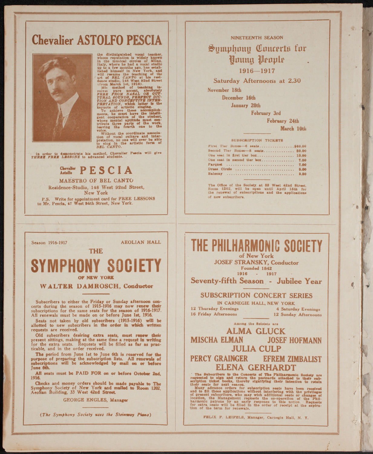 Graduation: Manhattan College, June 20, 1916, program page 8