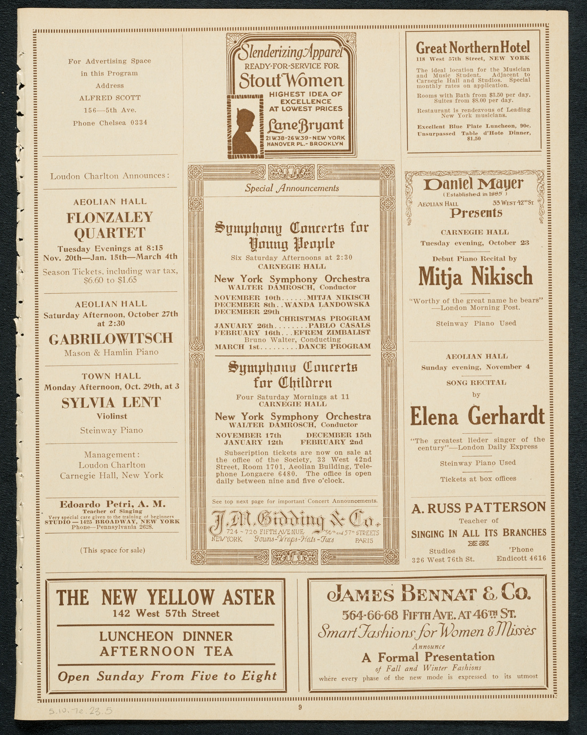 U.S. Marine Band, October 7, 1923, program page 9