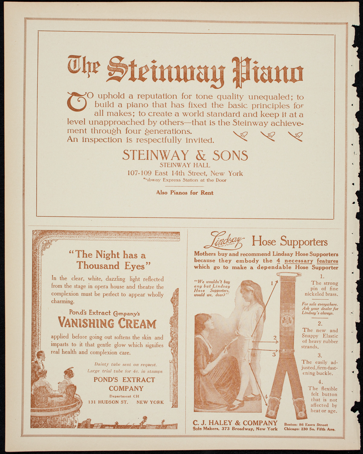 Alice Nielsen and Jean Gerardy, January 18, 1914, program page 4