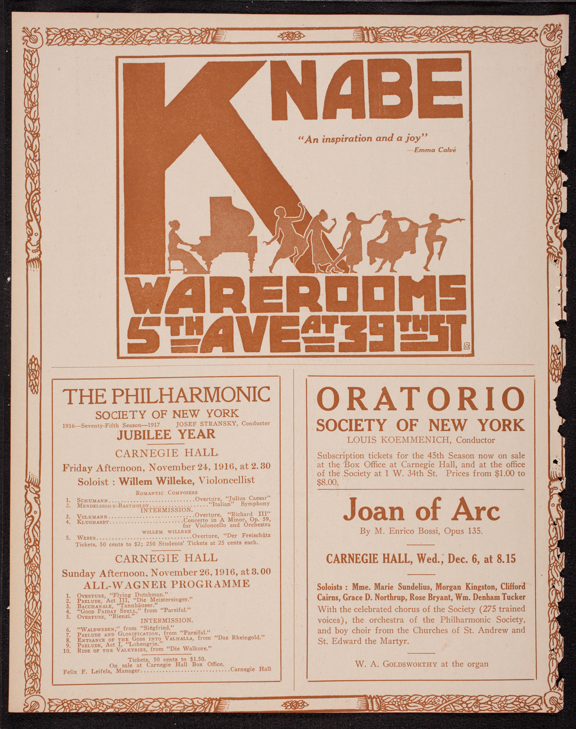 Percy Hemus, Baritone, November 20, 1916, program page 12