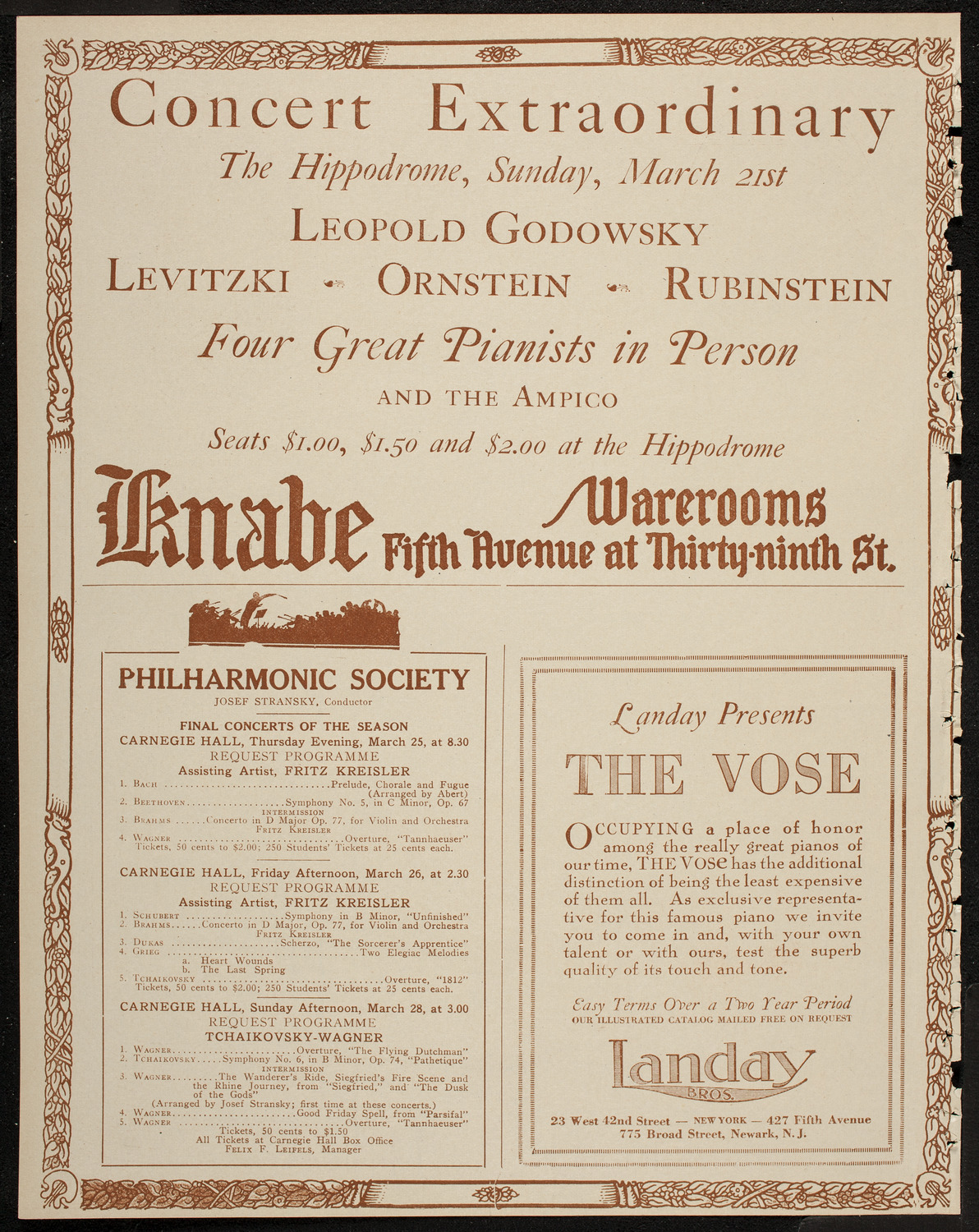 Boston Symphony Orchestra, March 20, 1920, program page 12