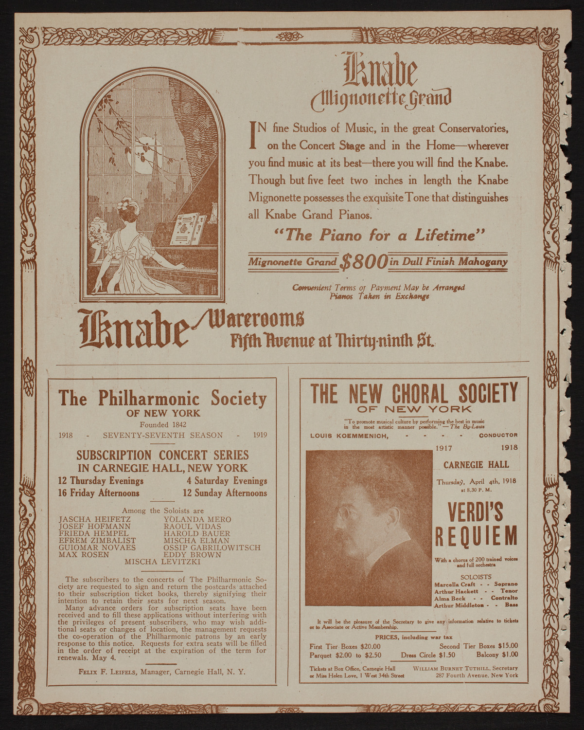 Irish Republic Second Anniversary Celebration, March 31, 1918, program page 12