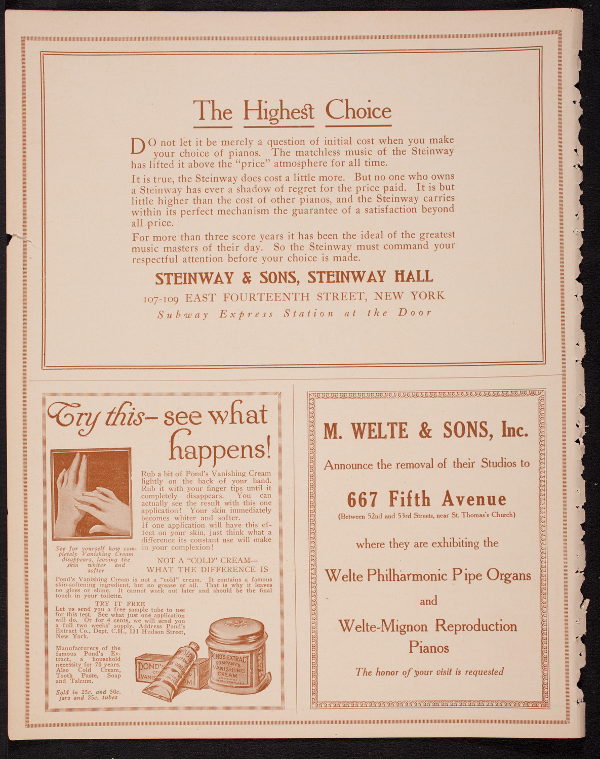 Anna Case, Soprano, October 11, 1916, program page 4