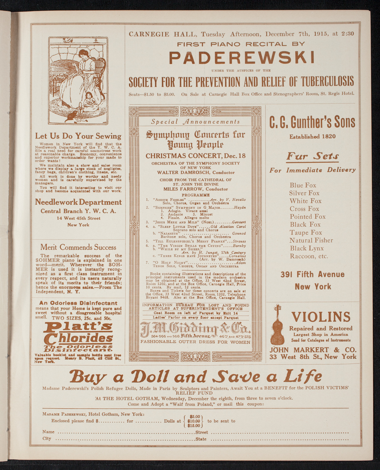 Elmendorf Lecture: Southern Italy and Sicily, December 5, 1915, program page 9