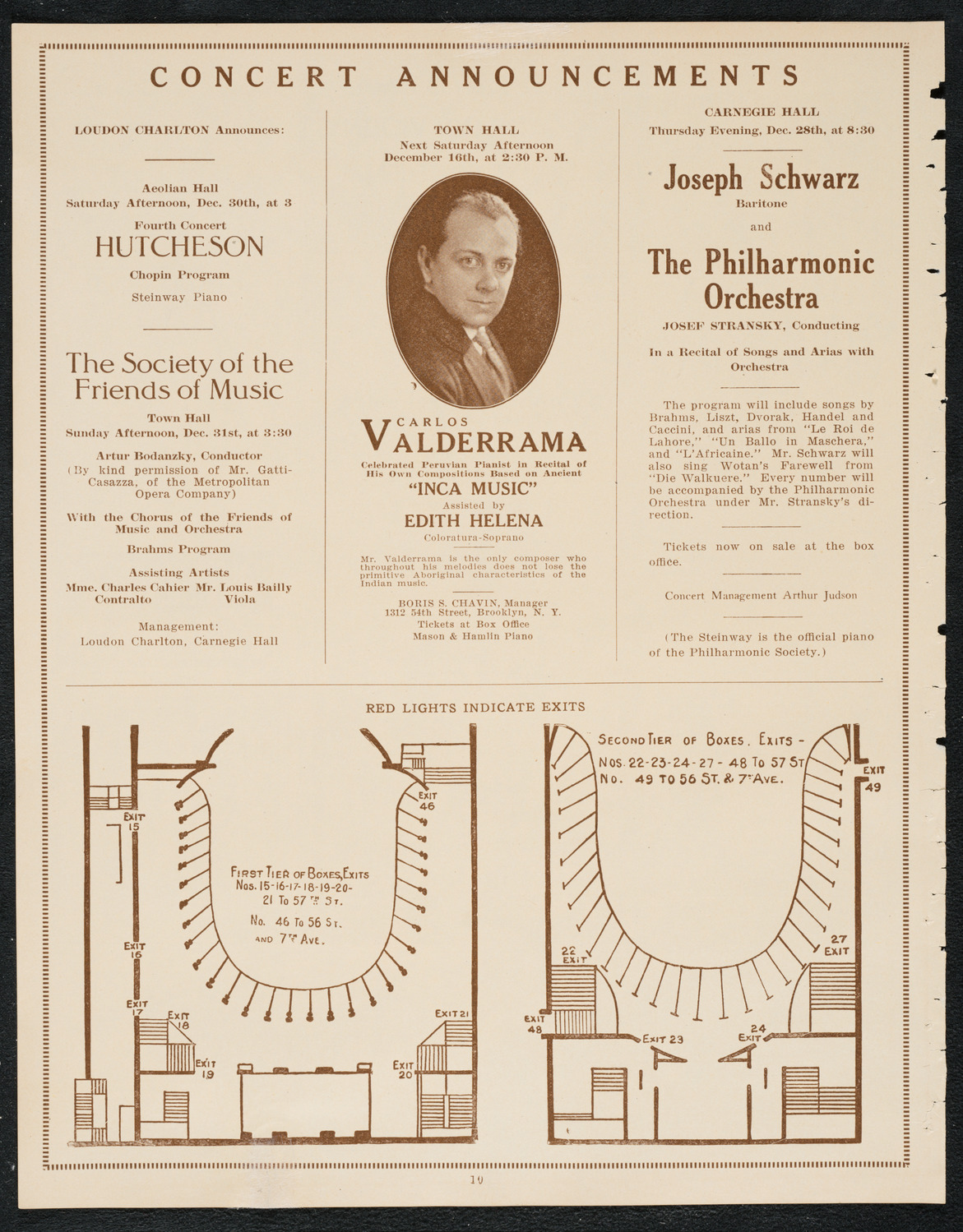 Colin O'More, Tenor, with Sigmund Schwarzenstein, Violin, December 15, 1922, program page 10