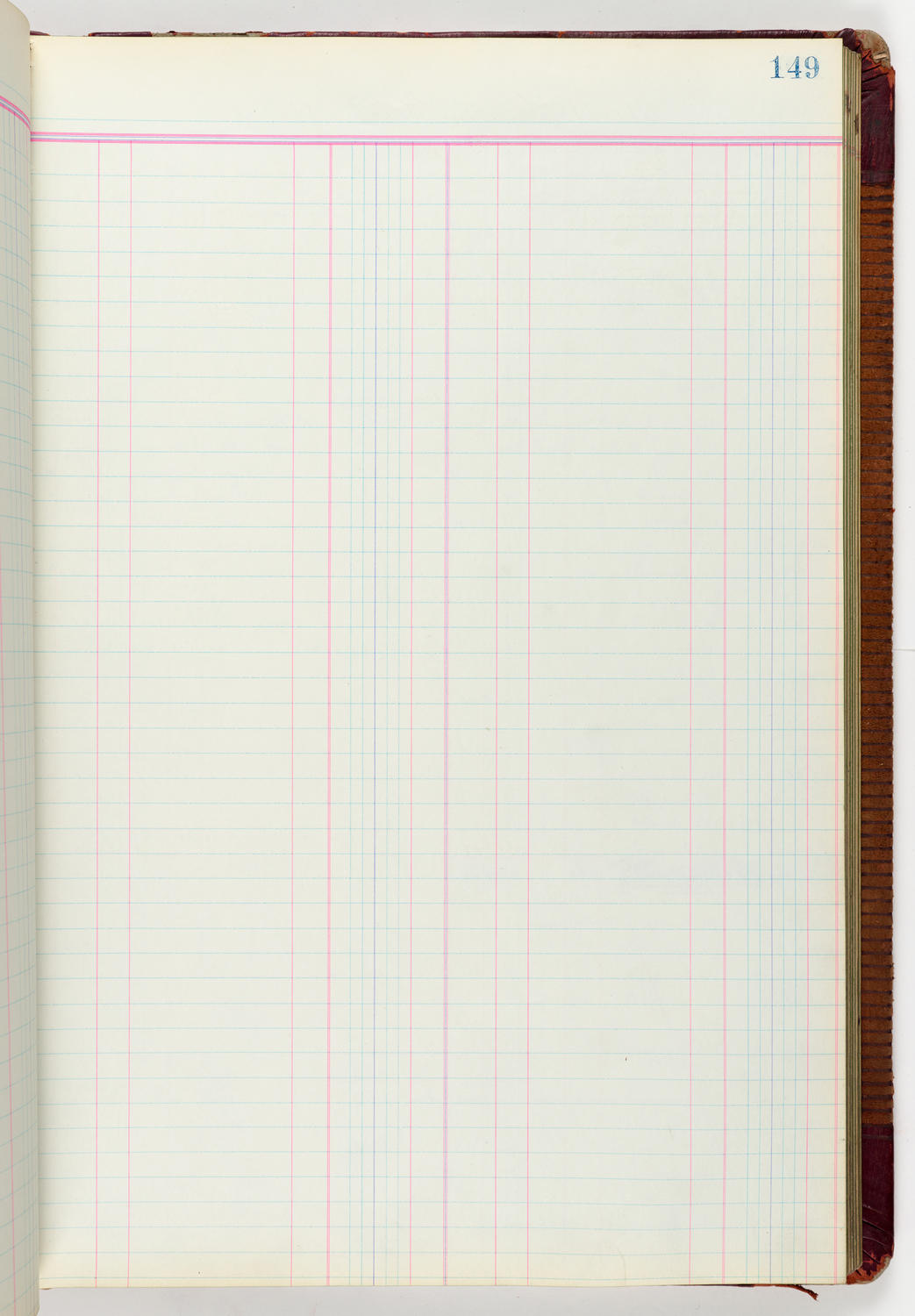 Music Hall Accounting Ledger Journal, volume 6, page 149