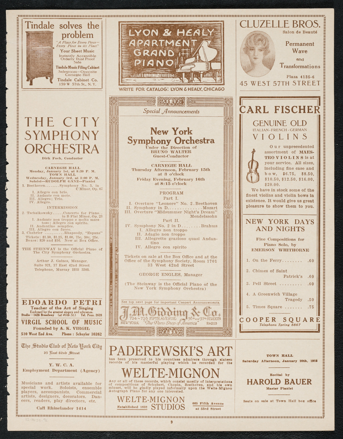 Isa Kremer, Soprano, December 31, 1922, program page 9