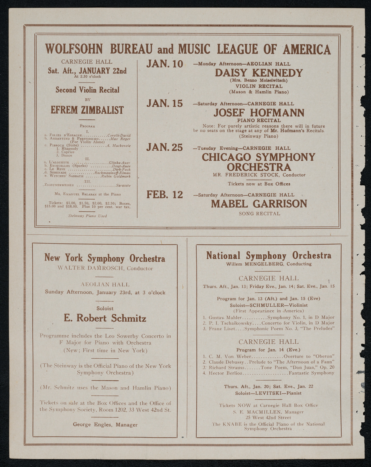 Burton Holmes Travelogue: Constantinople, January 9, 1921, program page 8