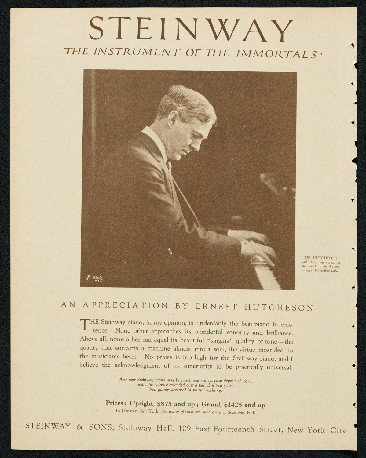 Ethel Leginska, Piano, November 7, 1923, program page 4