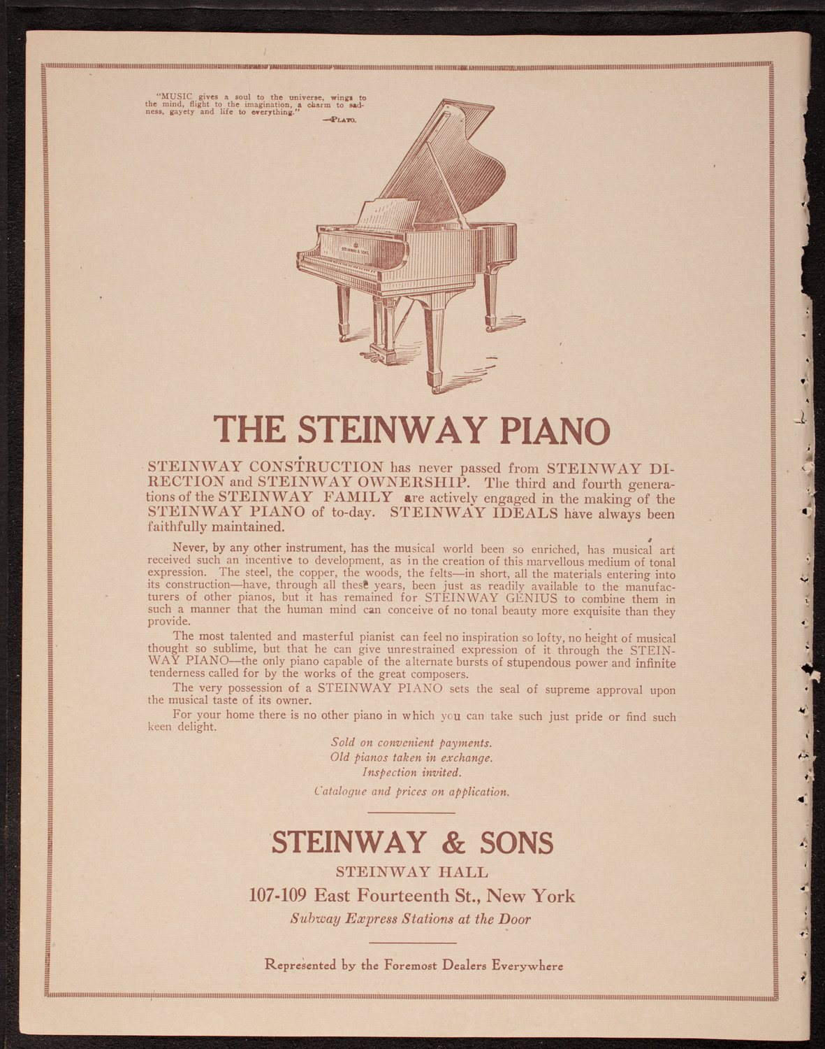 Reinald Werrenrath, Baritone, November 2, 1919, program page 4