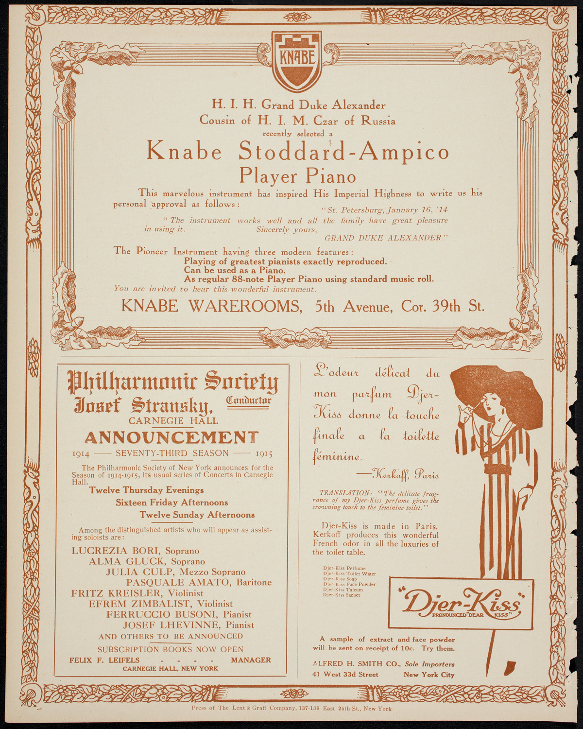 Newman Traveltalks: Vienna, April 5, 1914, program page 12