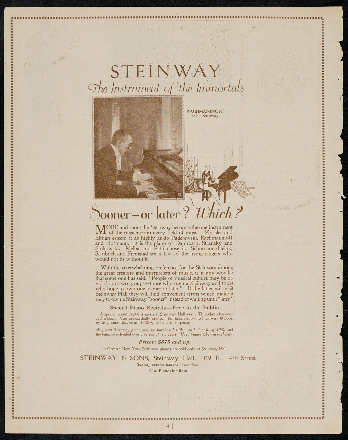 Mecca Temple of New York: Ancient Arabic Order of the Nobles of the Mystic Shrine, March 20, 1922, program page 4