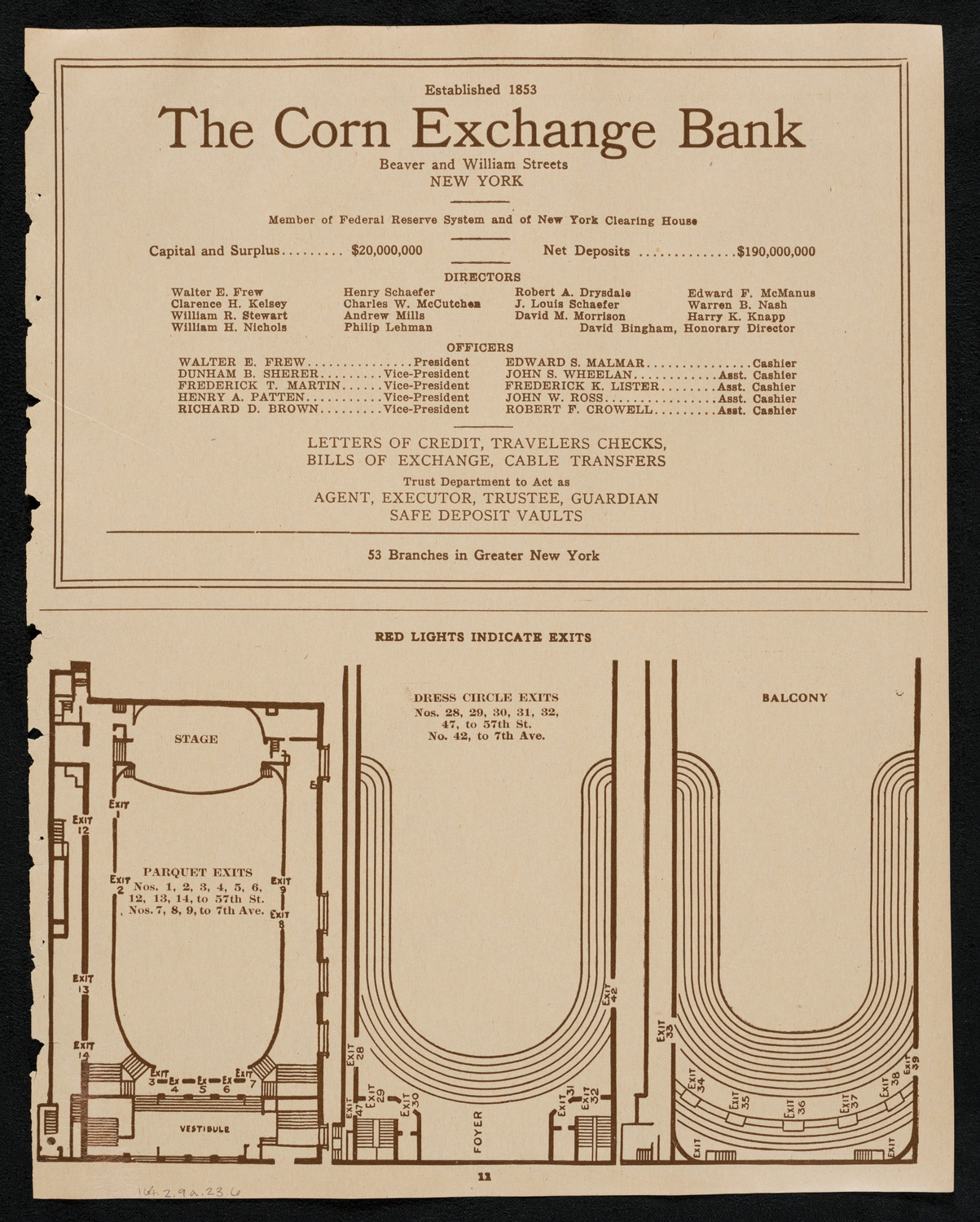 New York Philharmonic, February 9, 1923, program page 11
