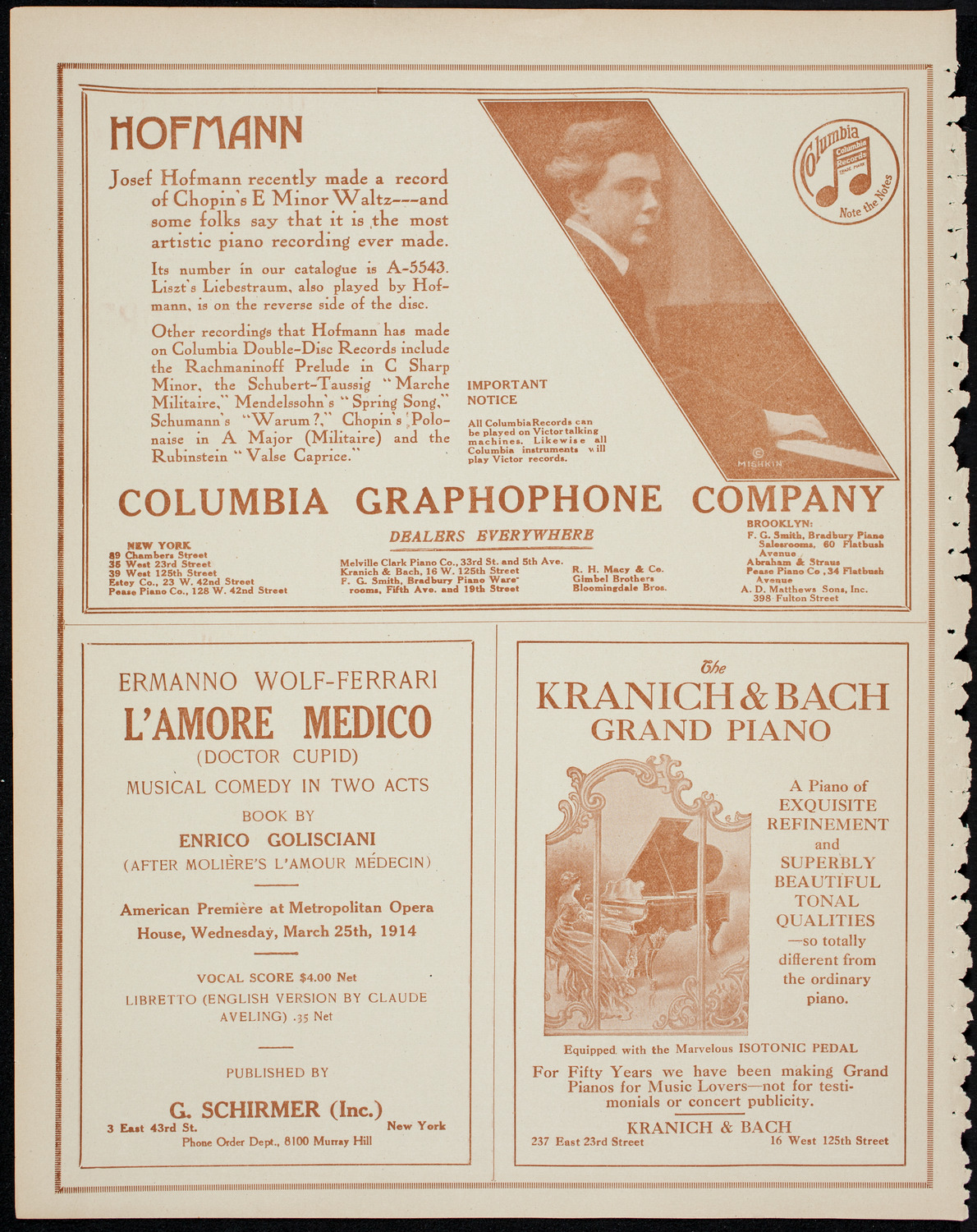 Benefit: Bronx Maternity Hospital, June 20, 1914, program page 6