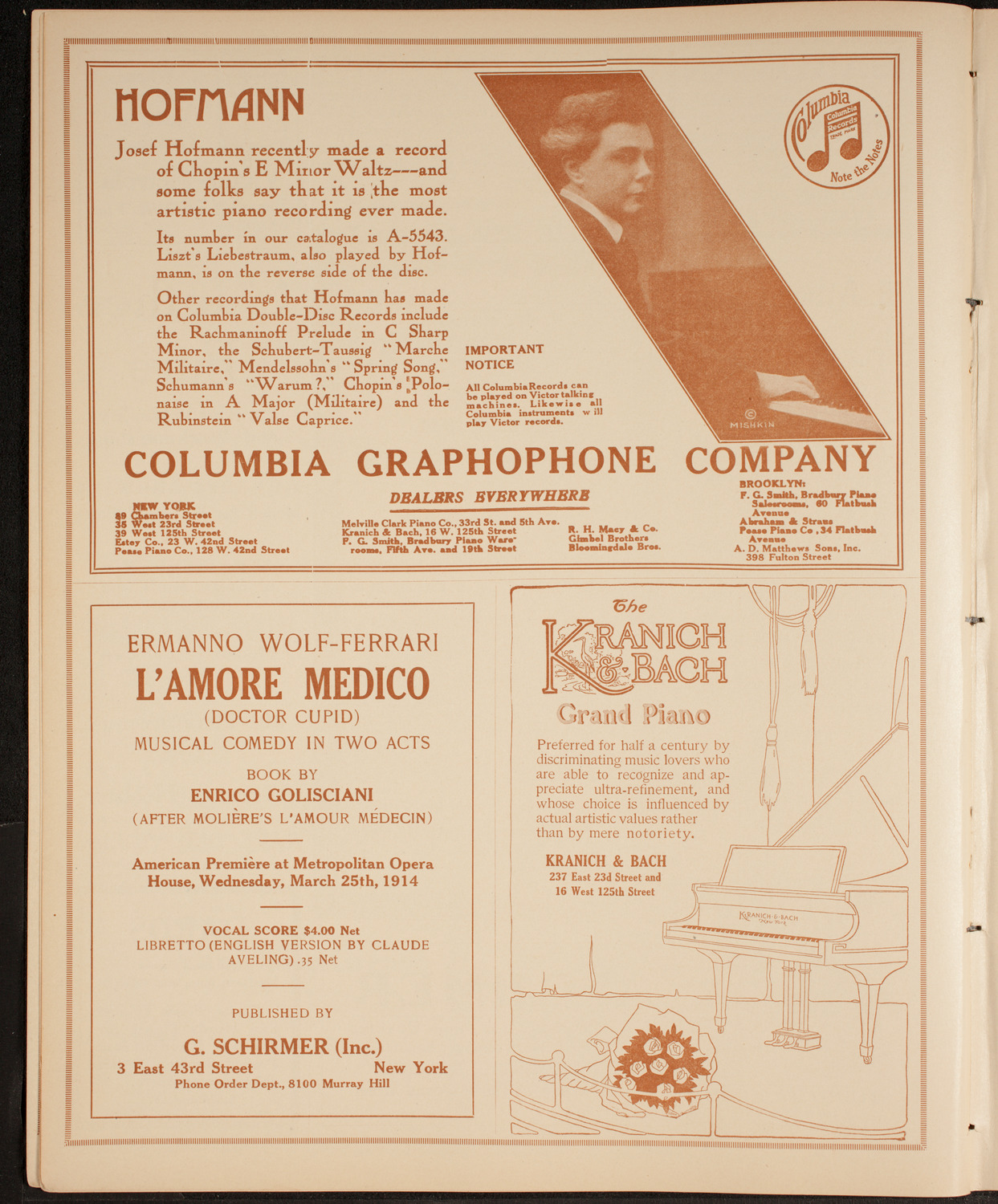 Armgaard Karl Graves: The Spy System Relative to War and Peace, November 4, 1914, program page 6