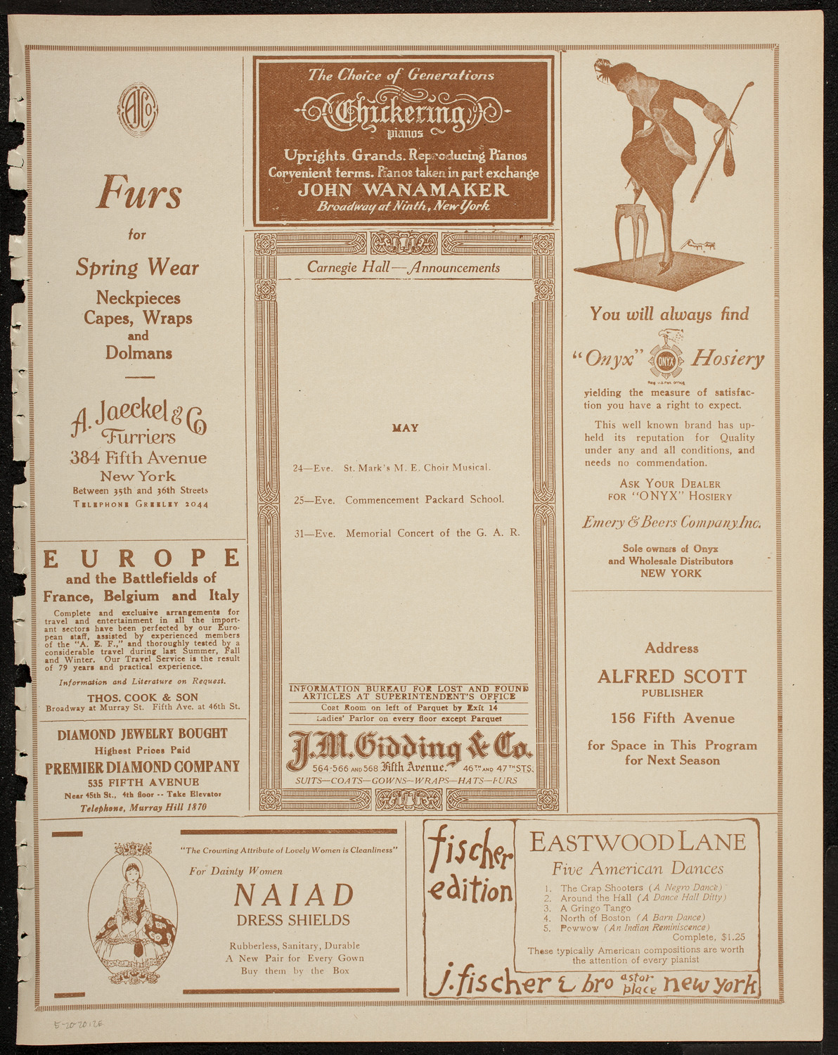 Graduation: College of Pharmacy of the City of New York, May 20, 1920, program page 3