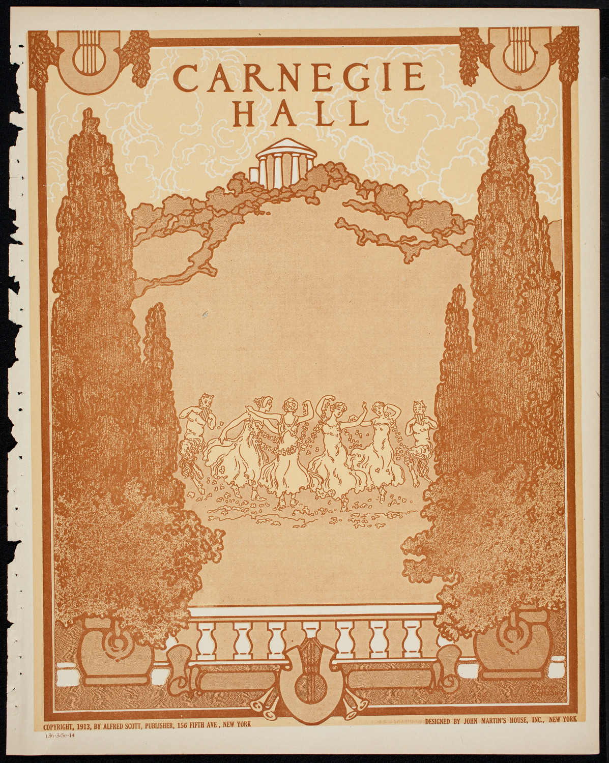 New York Philharmonic, March 5, 1914, program page 1