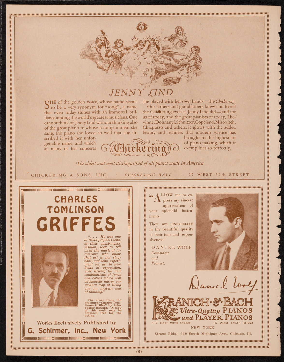 New York Symphony Orchestra, February 27, 1925, program page 6