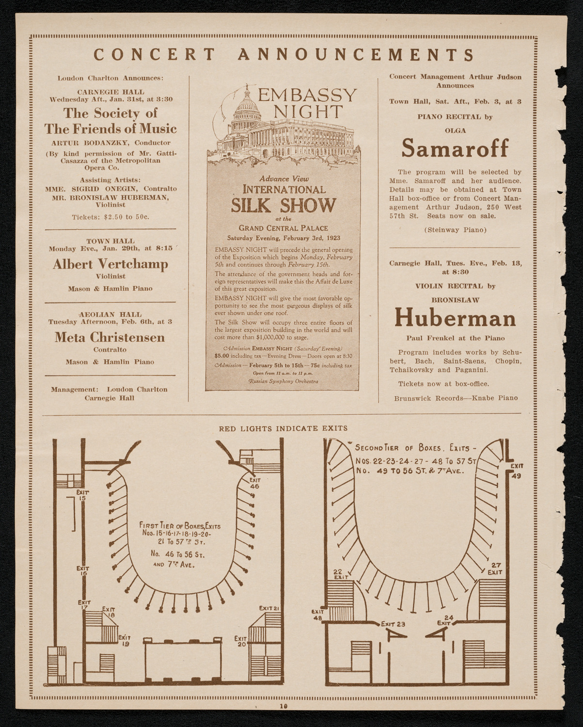 Symphony Concert for Young People, January 27, 1923, program page 10