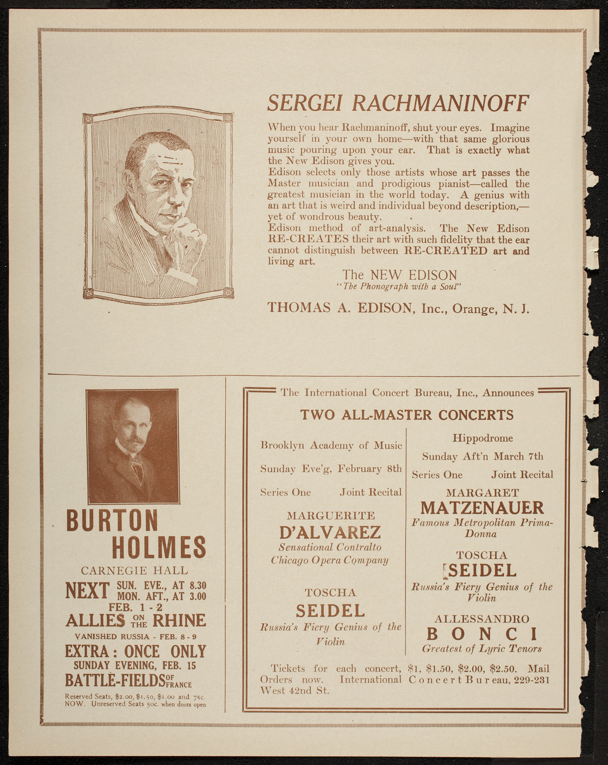 Mecca Temple Ceremonial Session, January 30, 1920, program page 2