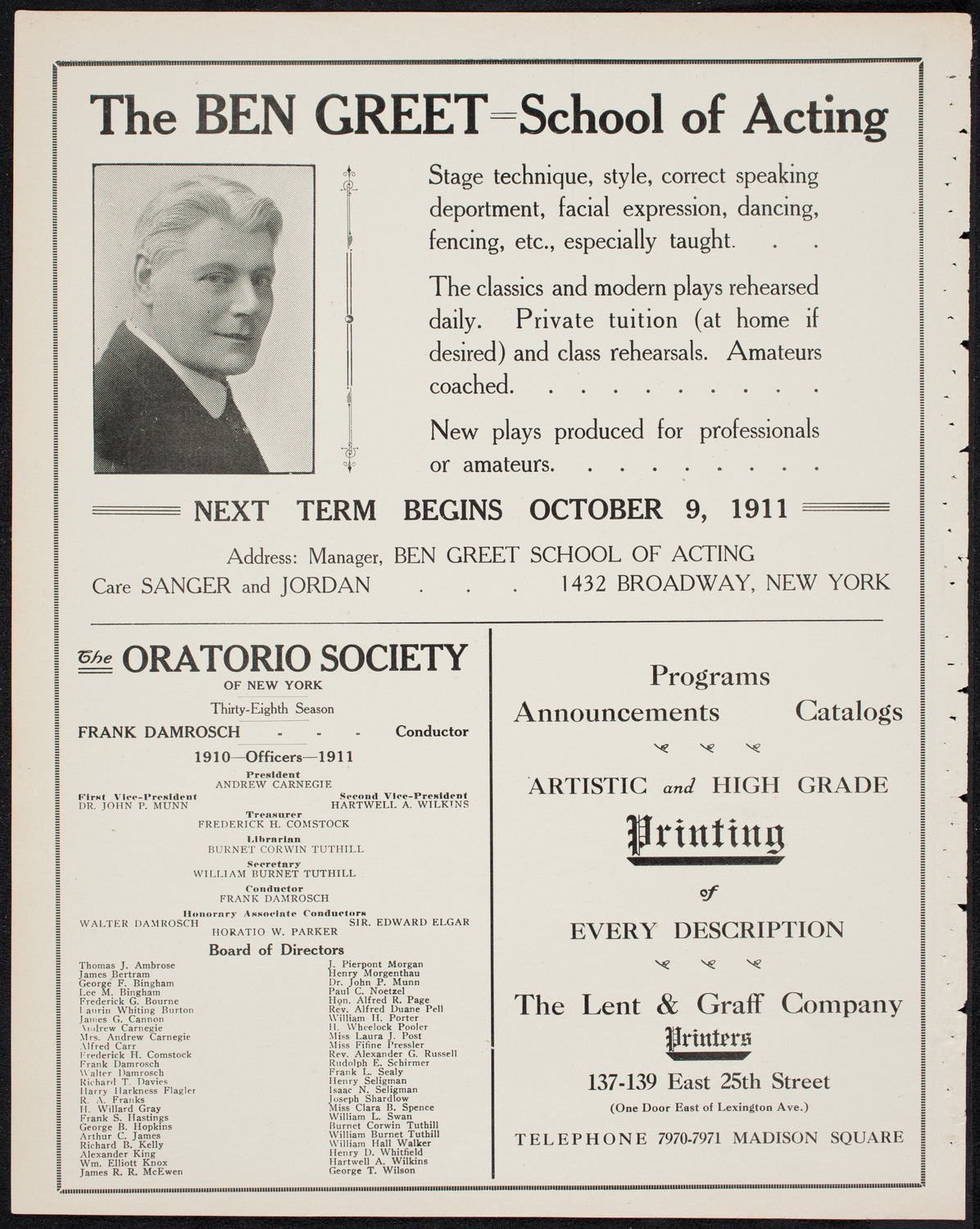Wartburg Orphans' Farm School Juvenile Orchestra, May 30, 1911, program page 10