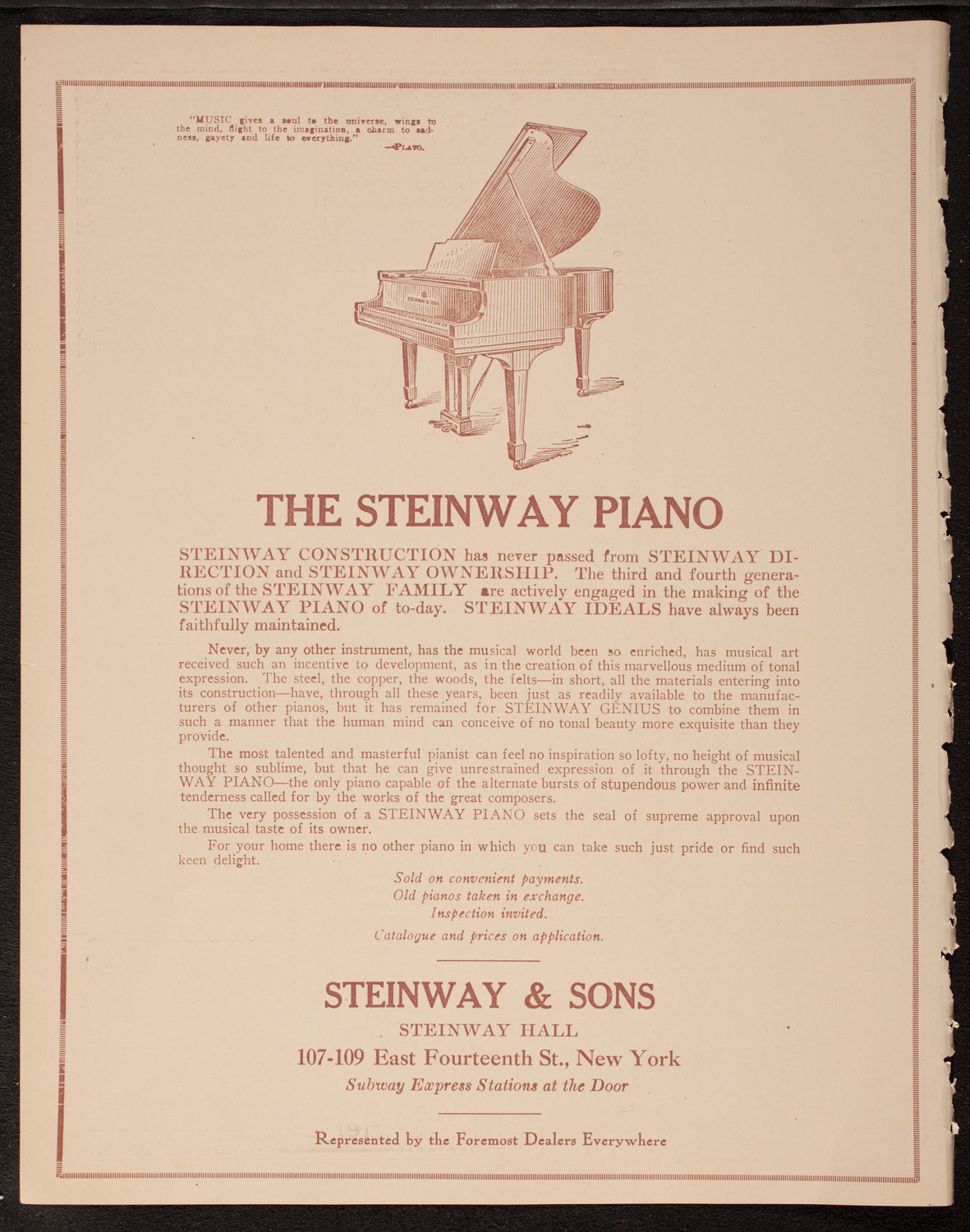 Ruth Ray, Violin, November 4, 1919, program page 4