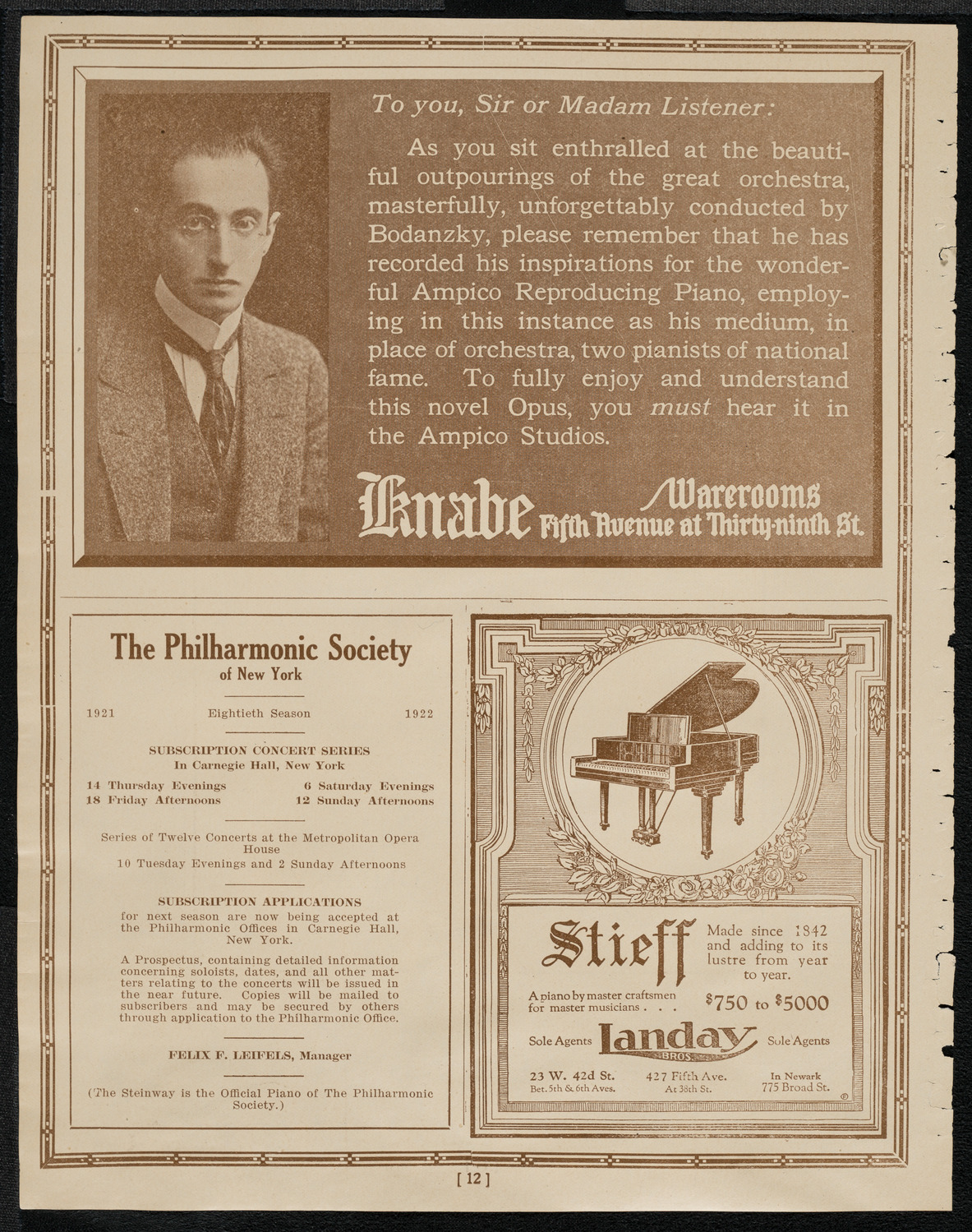 National Association of Harpists, March 29, 1921, program page 12