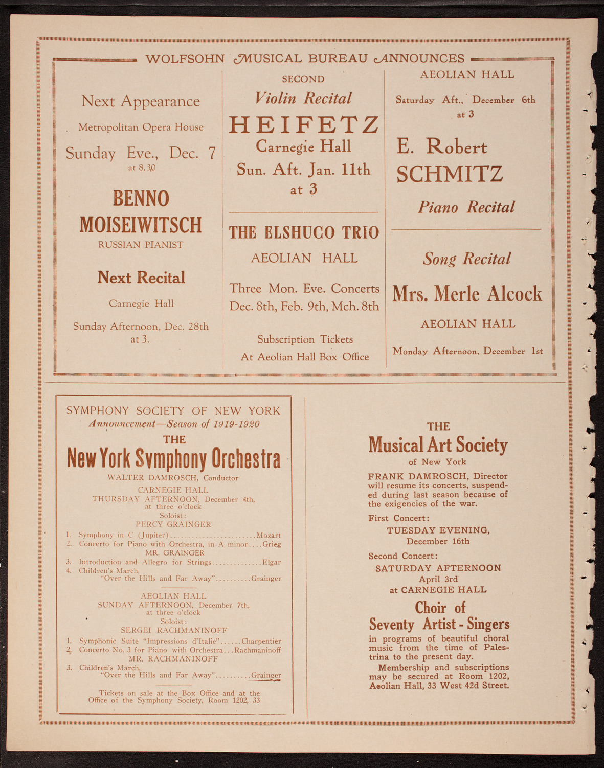 Newman Traveltalks: Belgium, November 30, 1919, program page 8