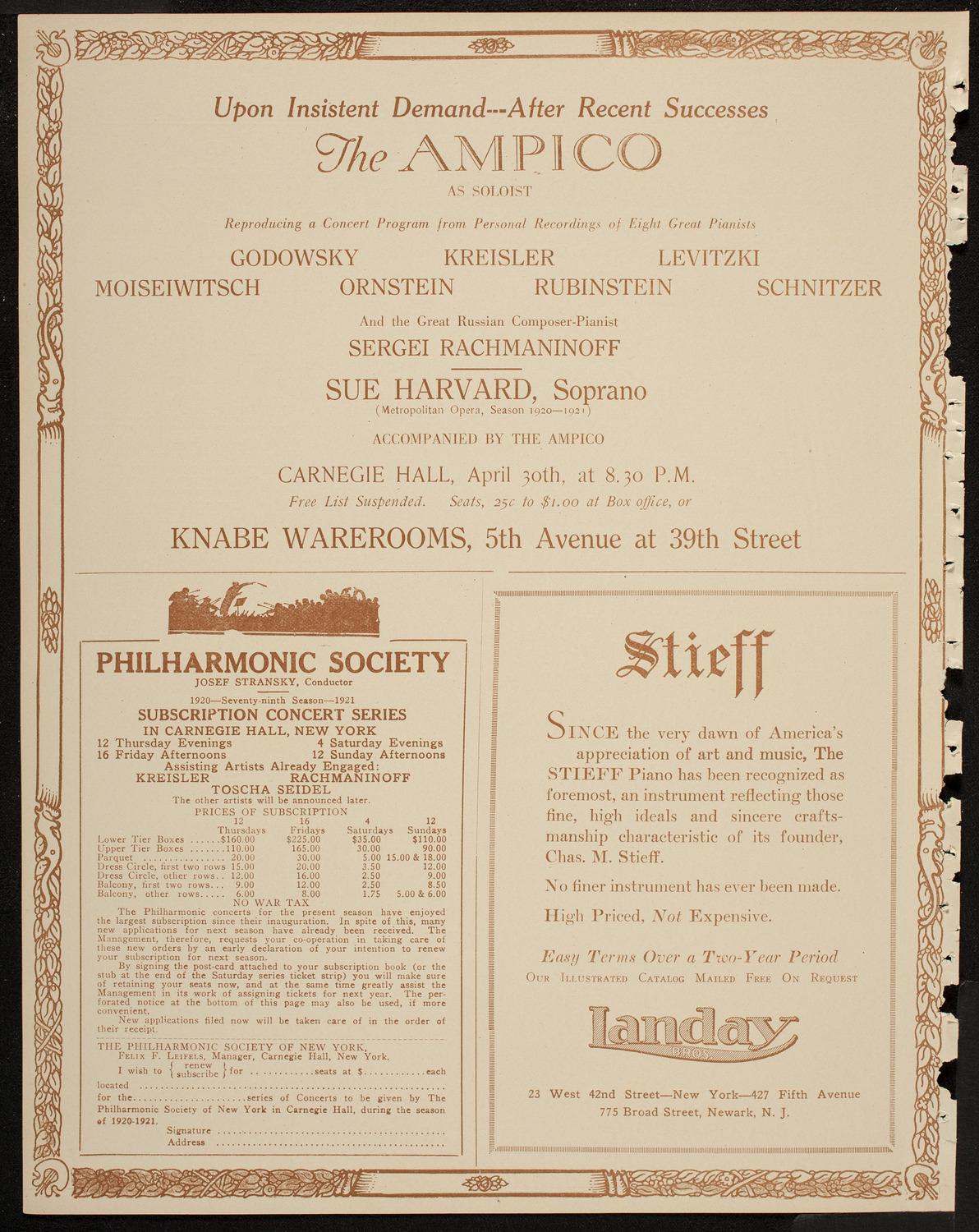 Inkowa Club Minstrels, April 26, 1920, program page 12