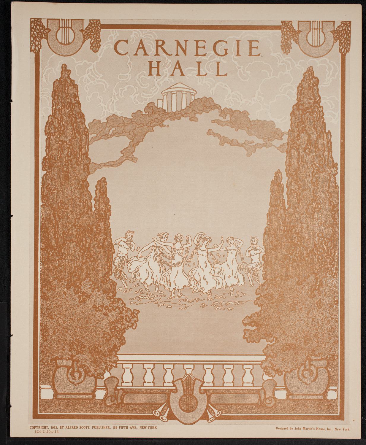 New York Philharmonic, February 20, 1916, program page 1