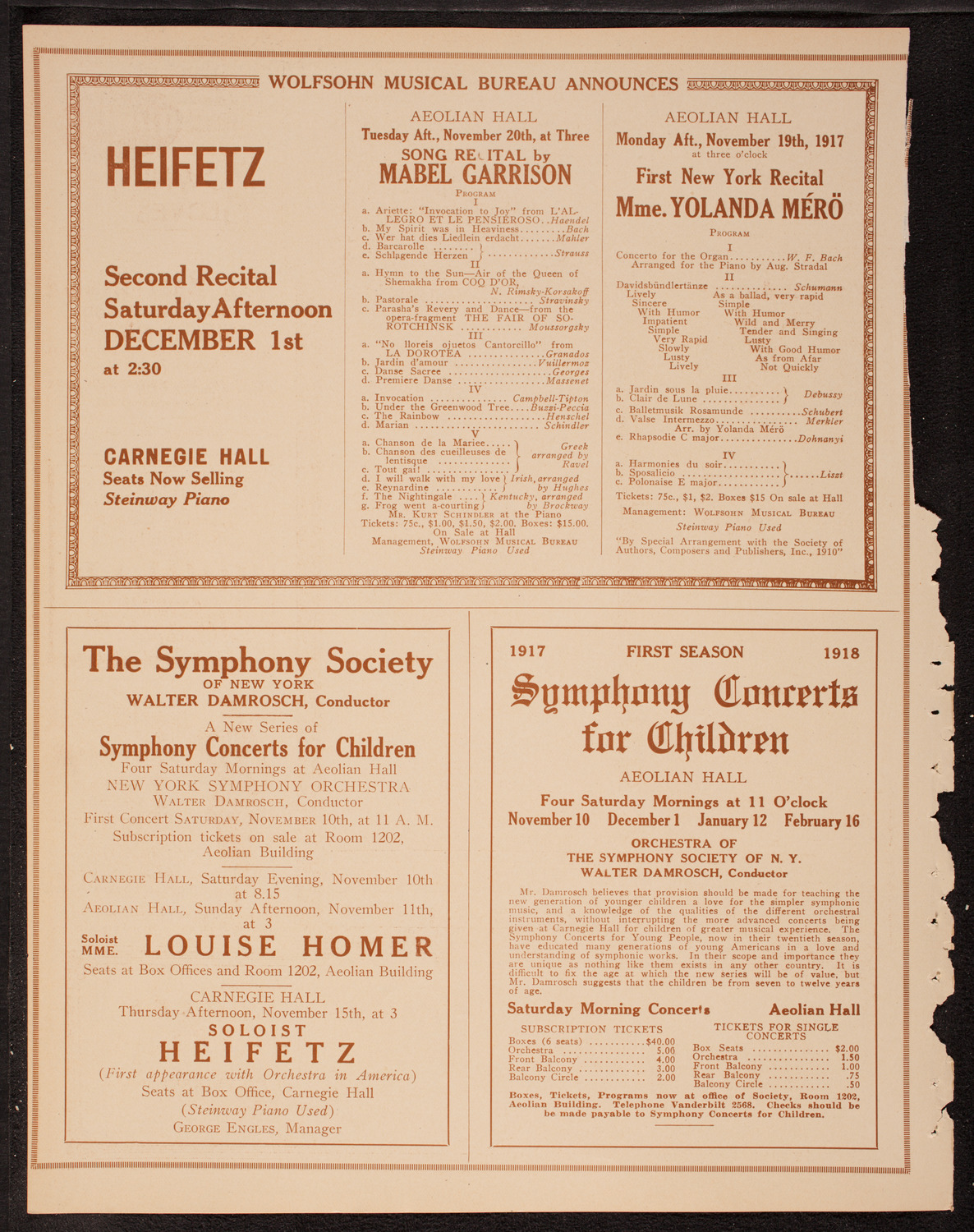 America's Welcome to Rt. Hon. Sir George H. Reid, November 7, 1917, program page 8