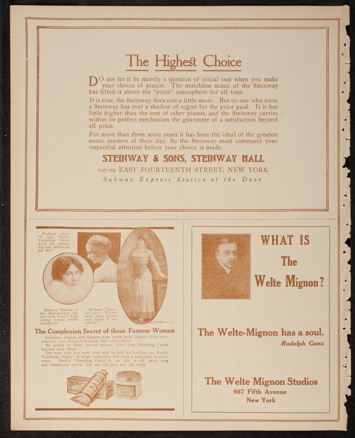 Maria Barrientos and Eugène Ysaÿe, February 20, 1917, program page 4