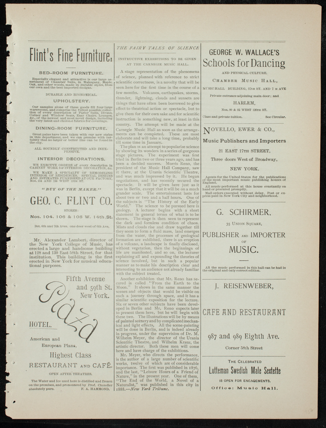 Grand Concert, December 22, 1891, program page 9