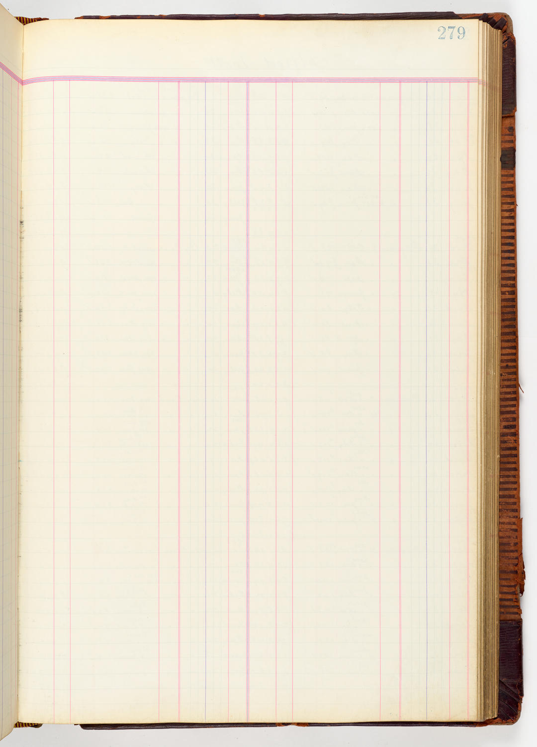 Music Hall Accounting Ledger, volume 3, page 279