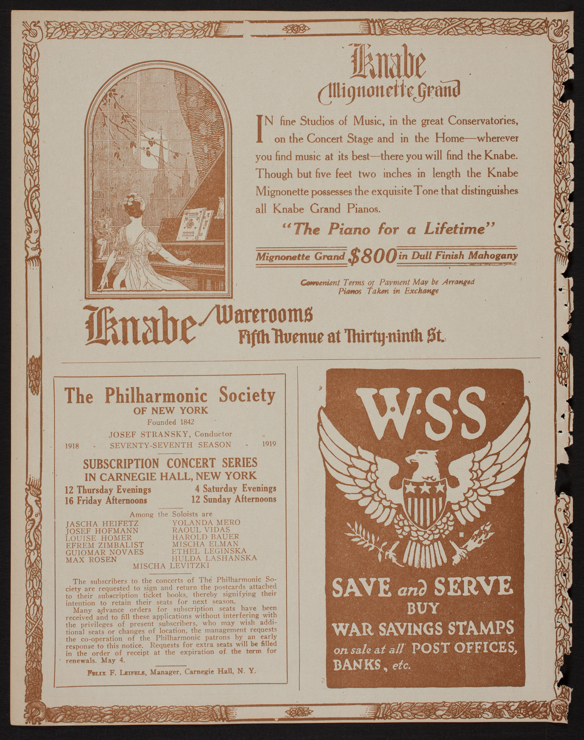 International Music Festival Chorus assisted by People's Choral Union, May 22, 1918, program page 12