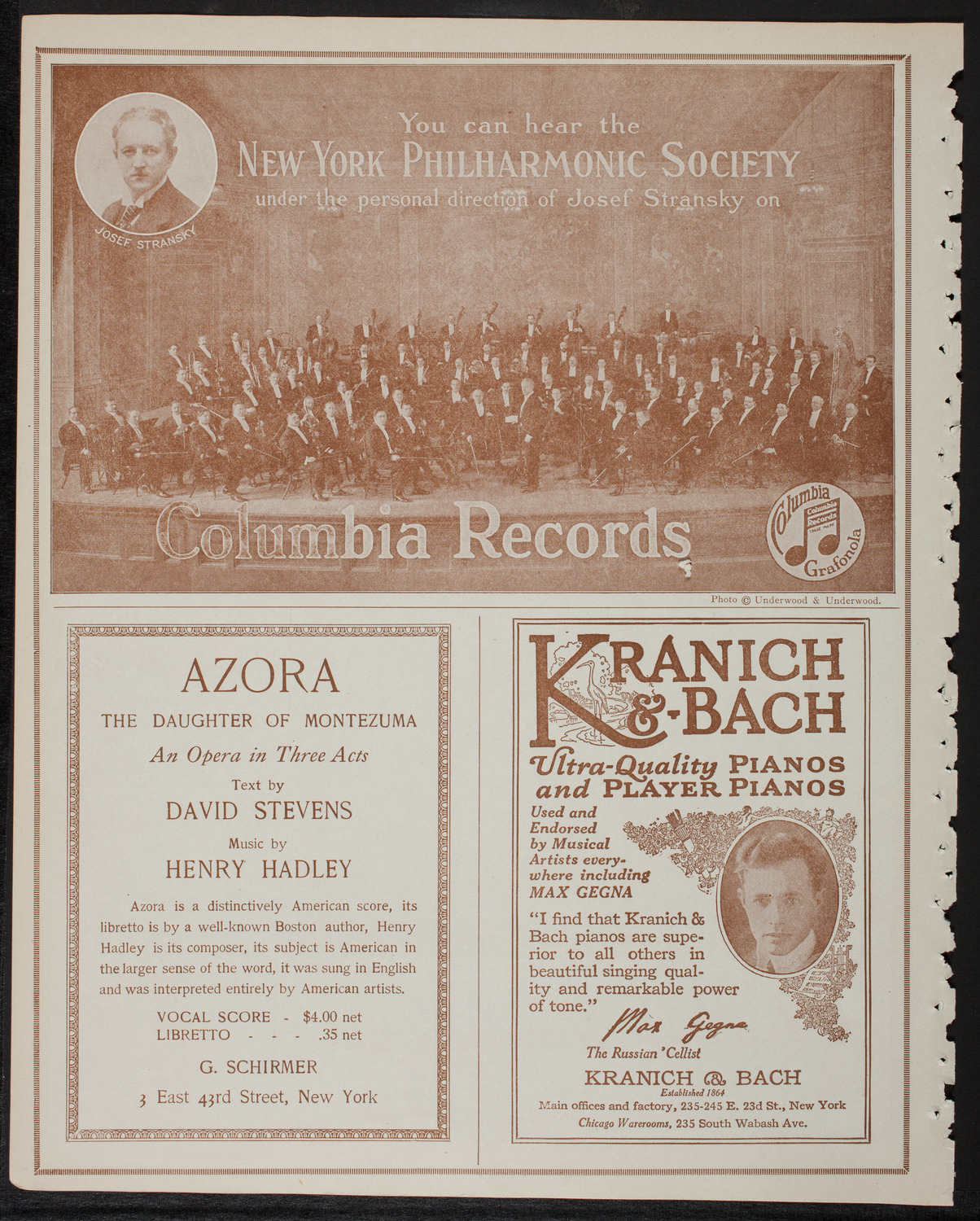 New York Philharmonic, January 27, 1918, program page 6