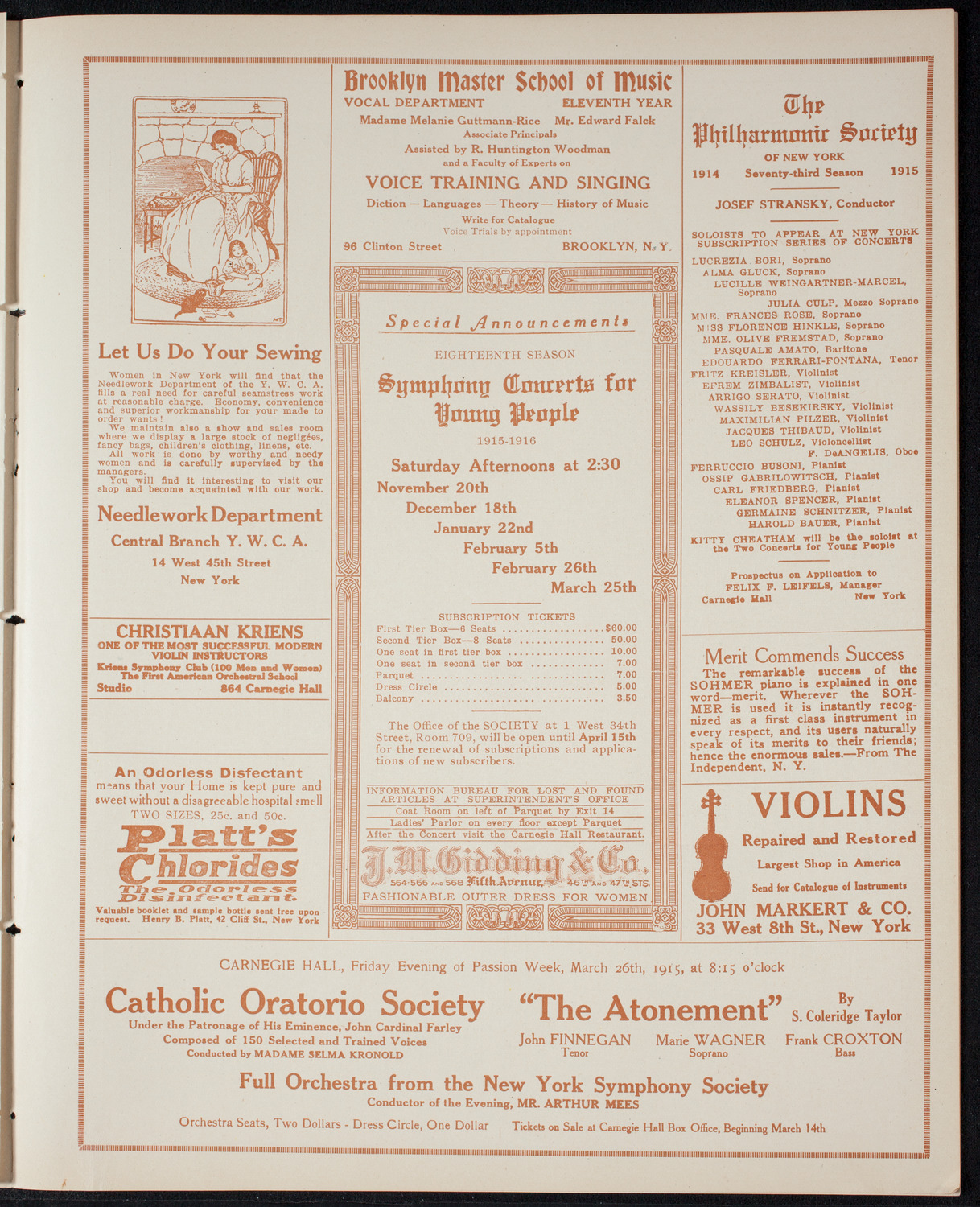 Newman Traveltalks: The War Capitals, March 21, 1915, program page 9