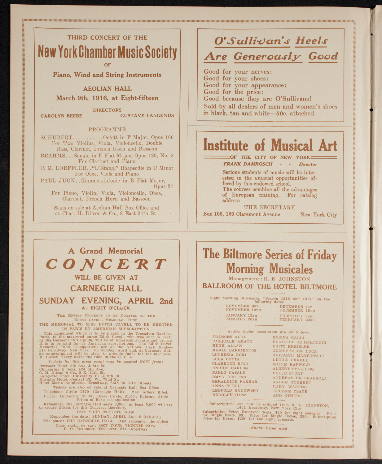 Newman Traveltalks: Argentina, March 5, 1916, program page 2