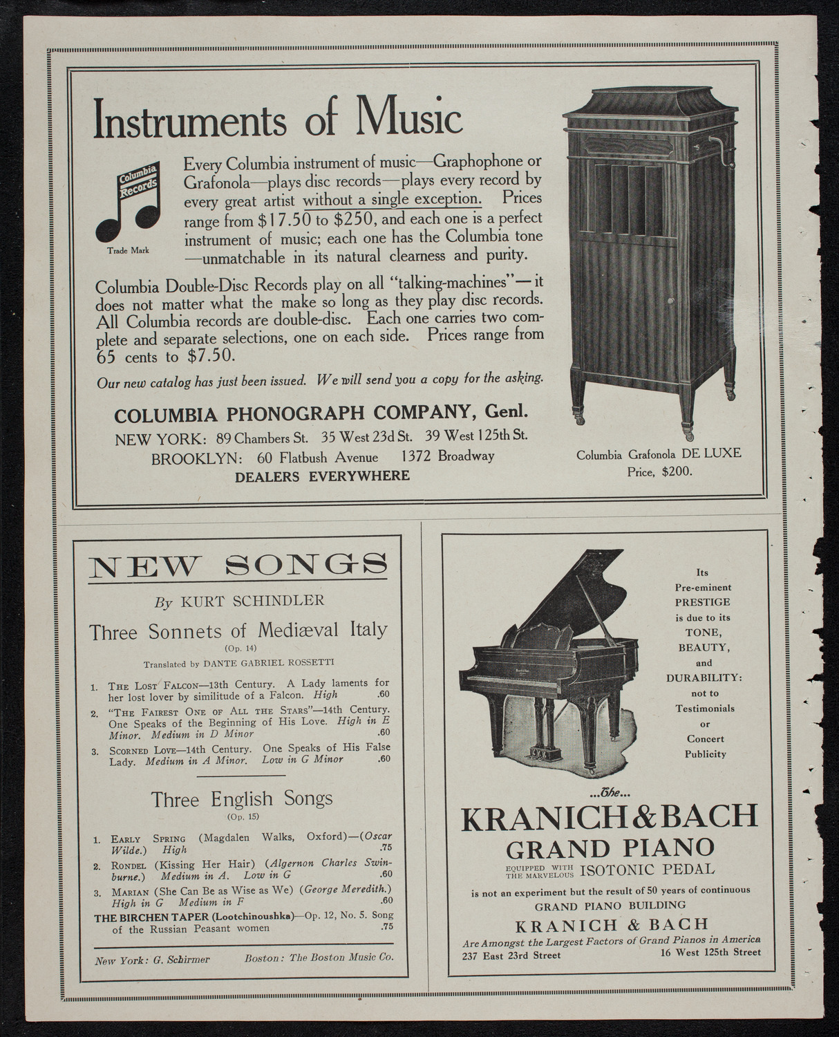 Elmendorf Lecture: The Pacific Coast, November 4, 1912, program page 6