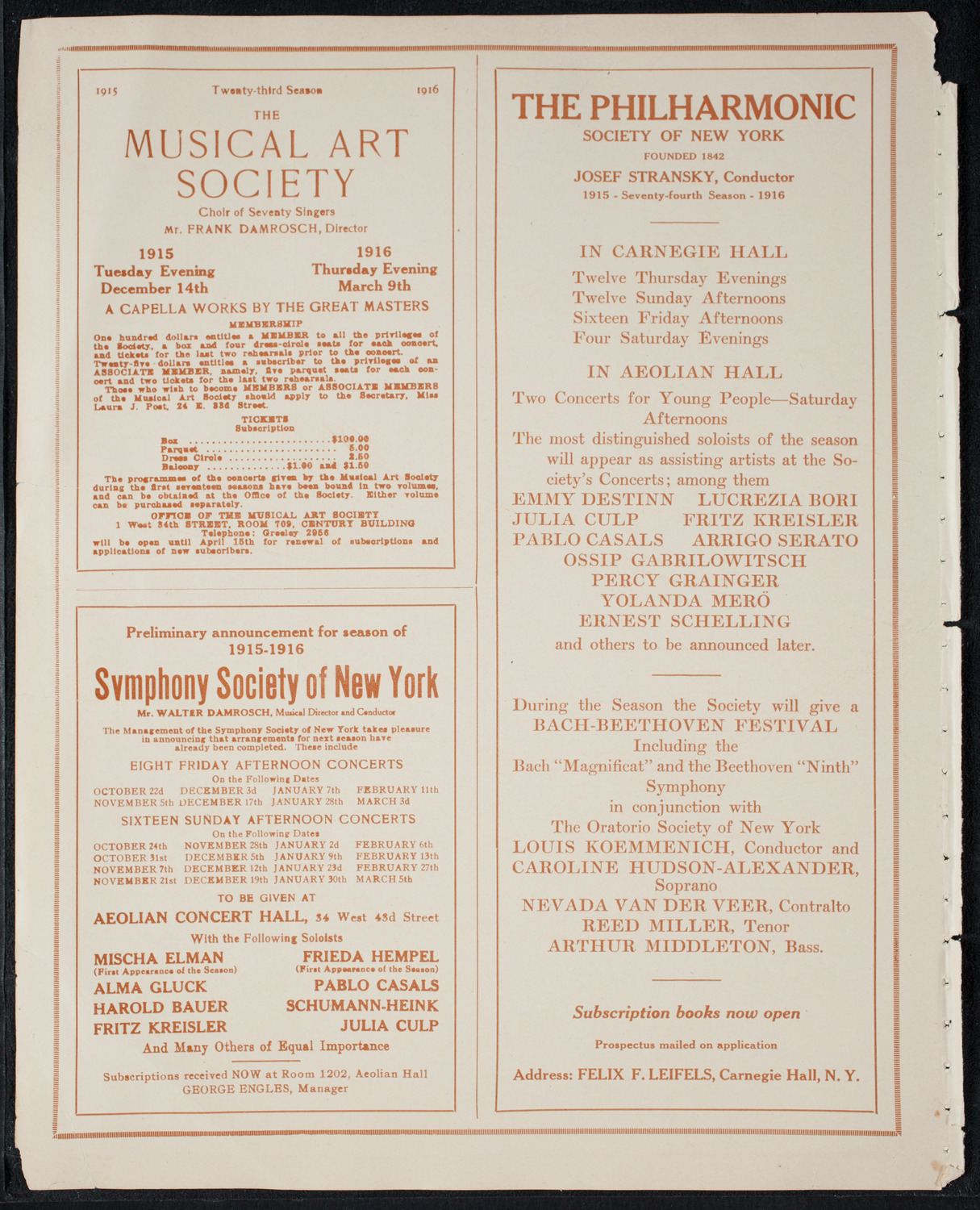 Graduation: College of Dental and Oral Surgery of New York, June 8, 1915, program page 8