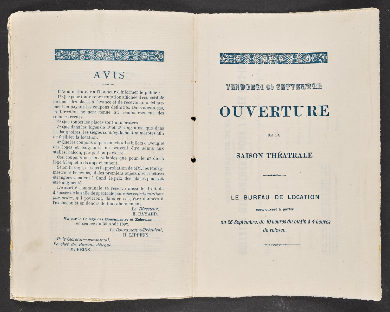 Tableau de la Troupe por l'anné théatrale 1892-1893, page 8 of 12