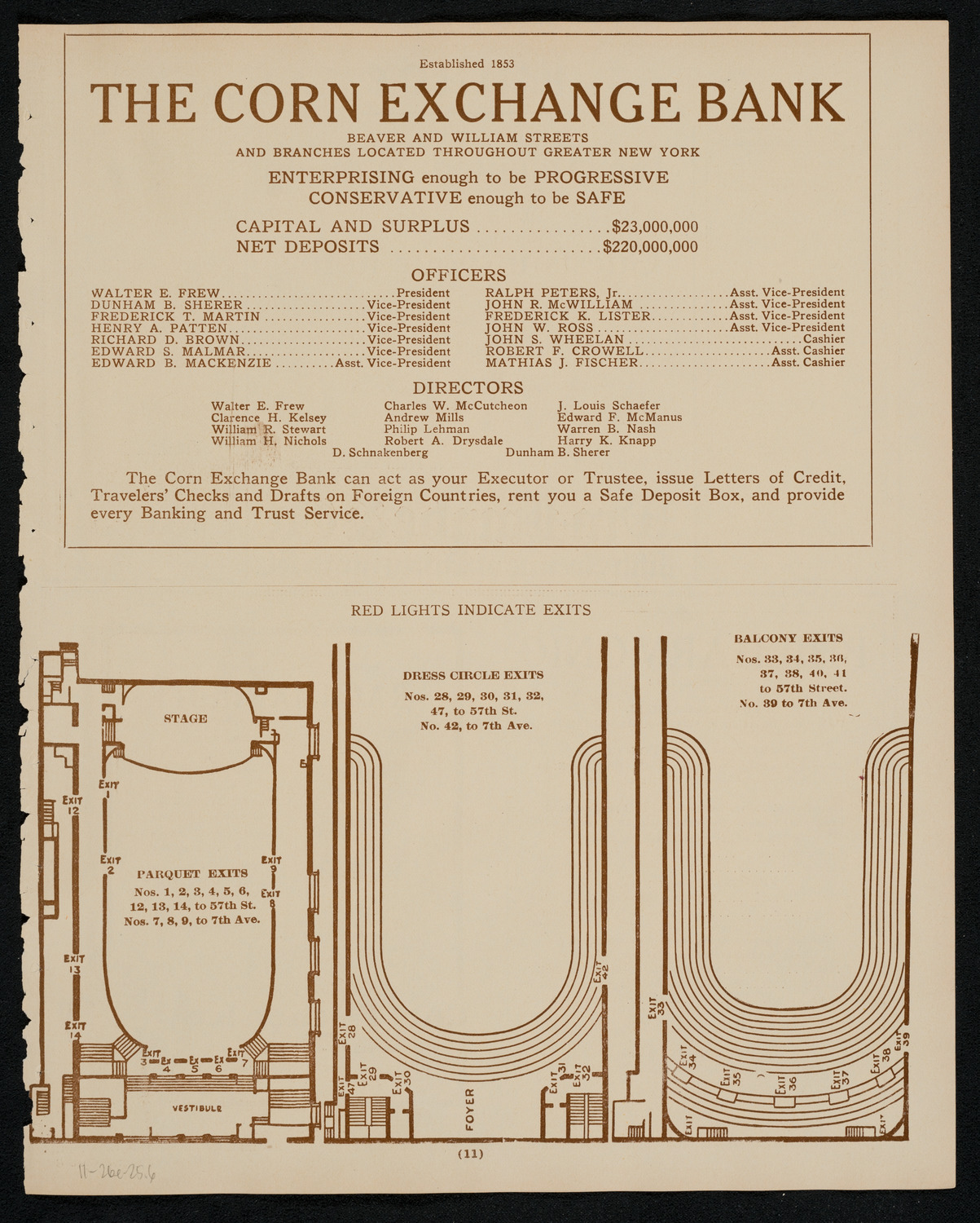 Boston Symphony Orchestra, November 26, 1925, program page 11