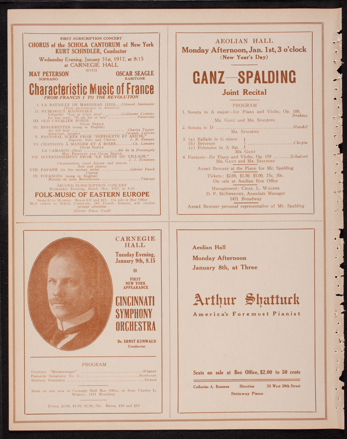 Oratorio Society of New York, December 28, 1916, program page 10