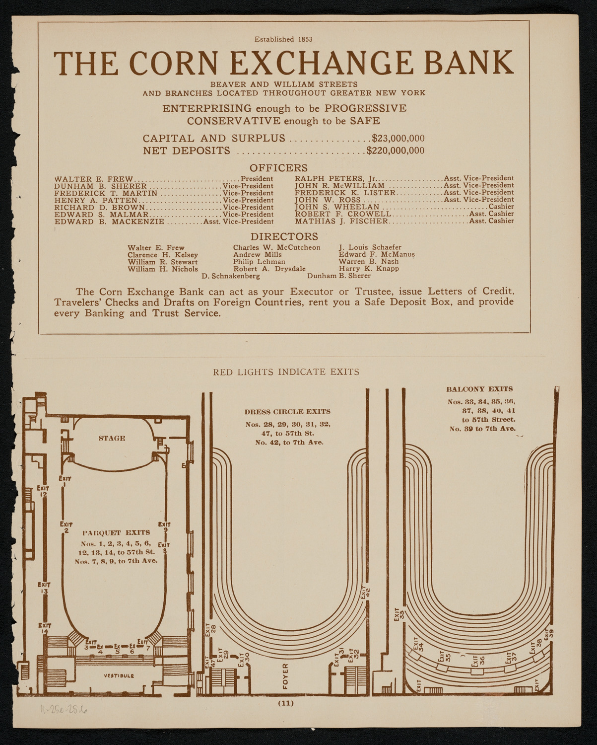 New York Philharmonic, November 25, 1925, program page 11