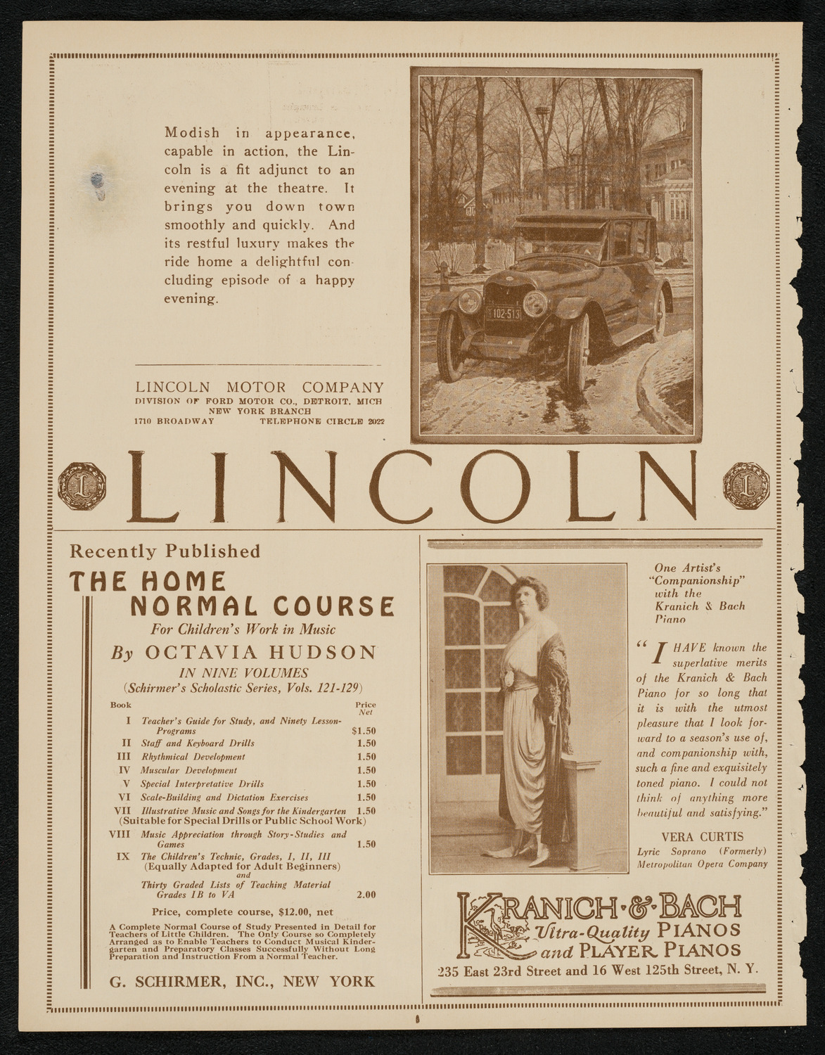 New York Philharmonic, March 21, 1924, program page 6