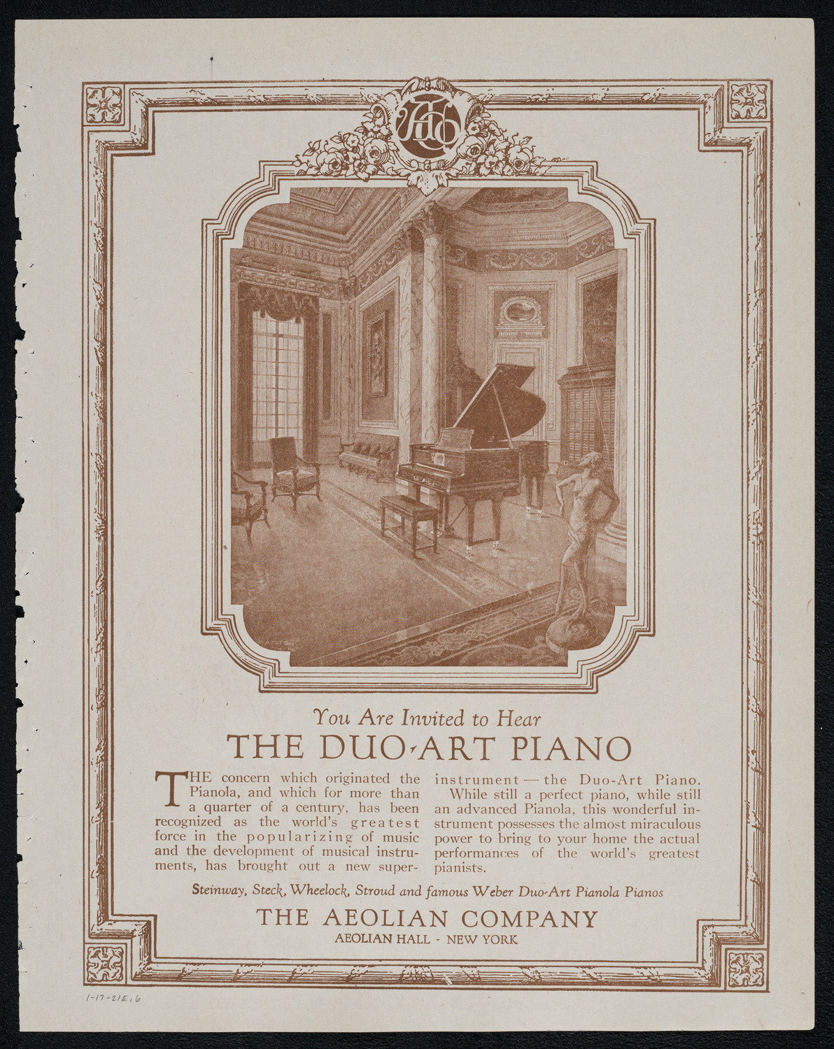 Issay Mitnitzky, Violin, January 17, 1921, program page 11
